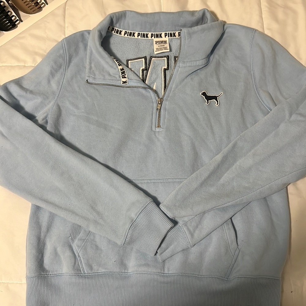 Pink quarter zip